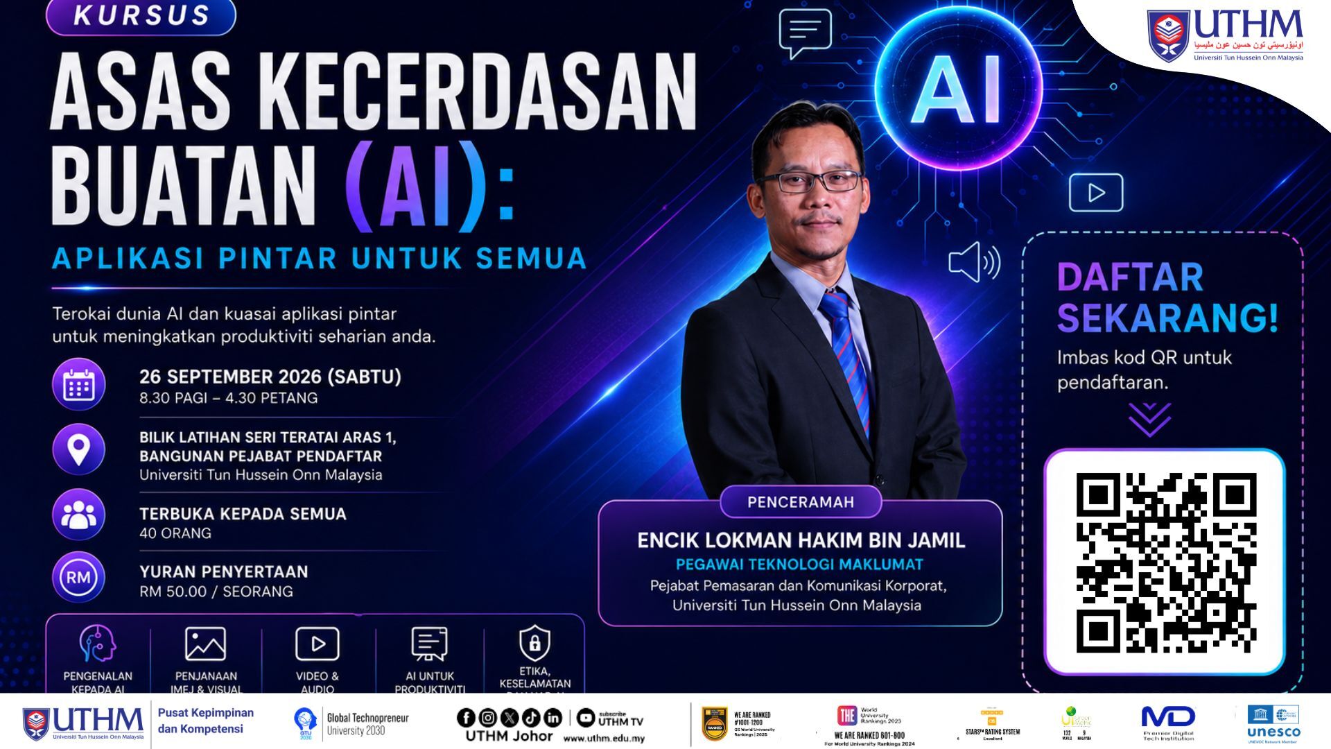 ASAS KECERDASAN BUATAN (AI): APLIKASI PINTAR UNTUK SEMUA