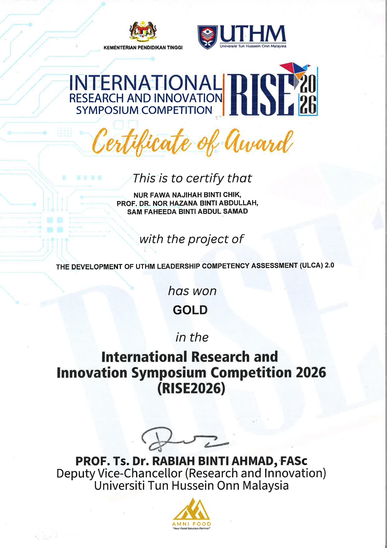RISE 2026 FAWA GOLD AWARD Page 0001